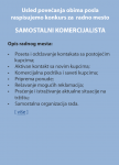 Konkurs za radno mesto: SAMOSTALNI KOMERCIJALISTA